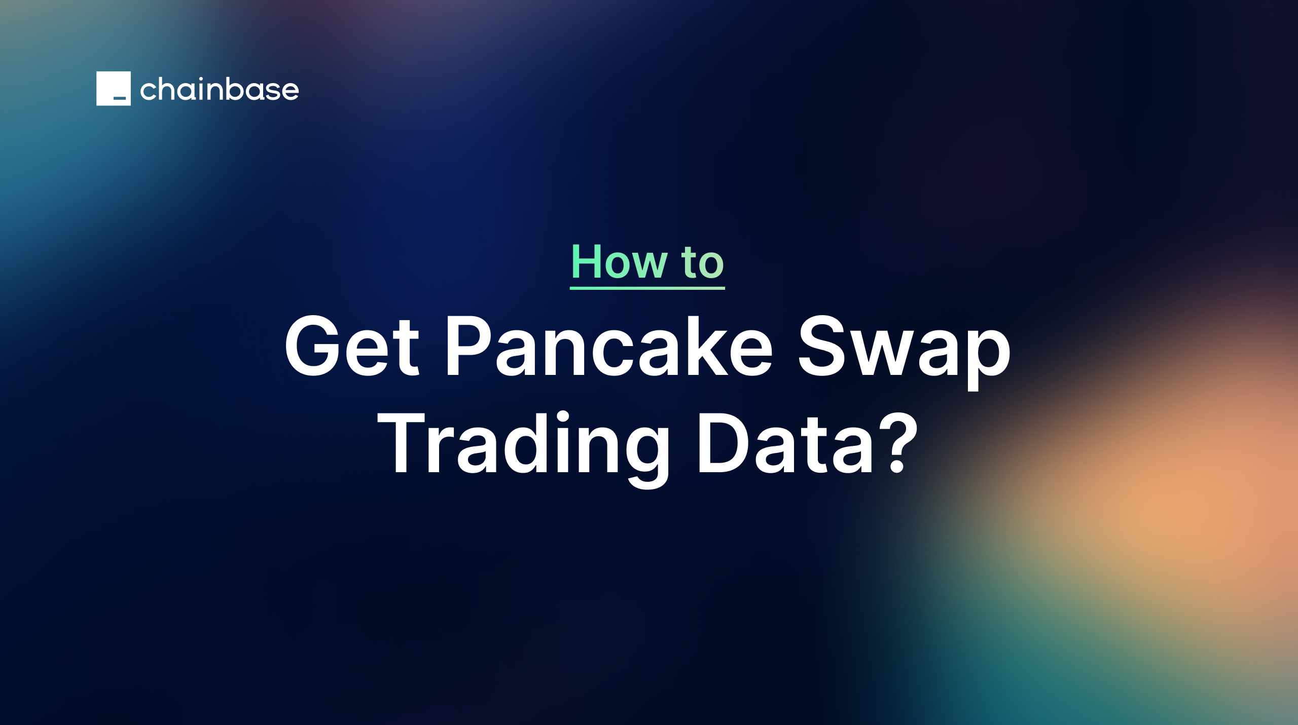 How to Get Pancake Swap Trading Data?